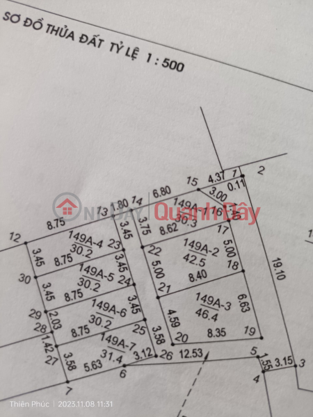 Open for sale cluster of 7 lots in Dong Mai ward only from 8xx million \/ Lot - area from 30m or more - located right next to schools
