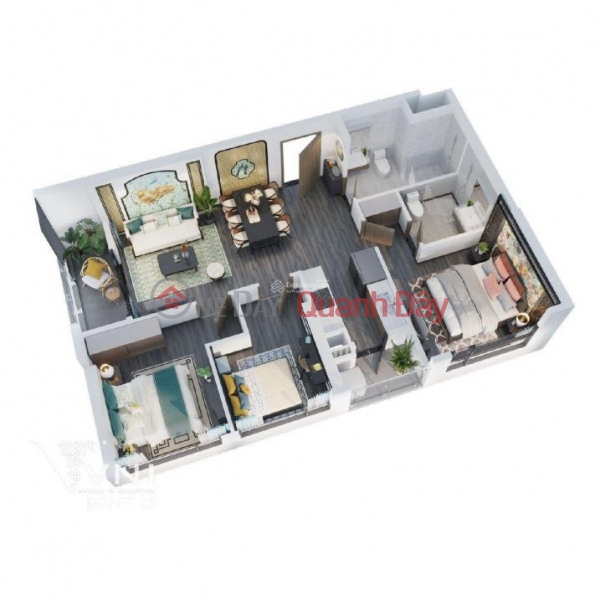 Bán căn 3PN 112,6m2 Đông Nam dự án Grand Sunlake Văn Quán view hồ,full nội thất cao cấp